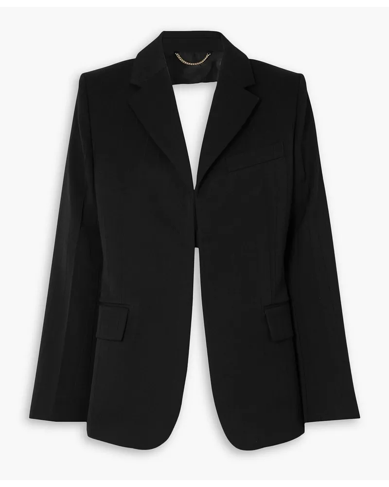 Victoria Beckham Rückenfreier Blazer aus Wolle Schwarz