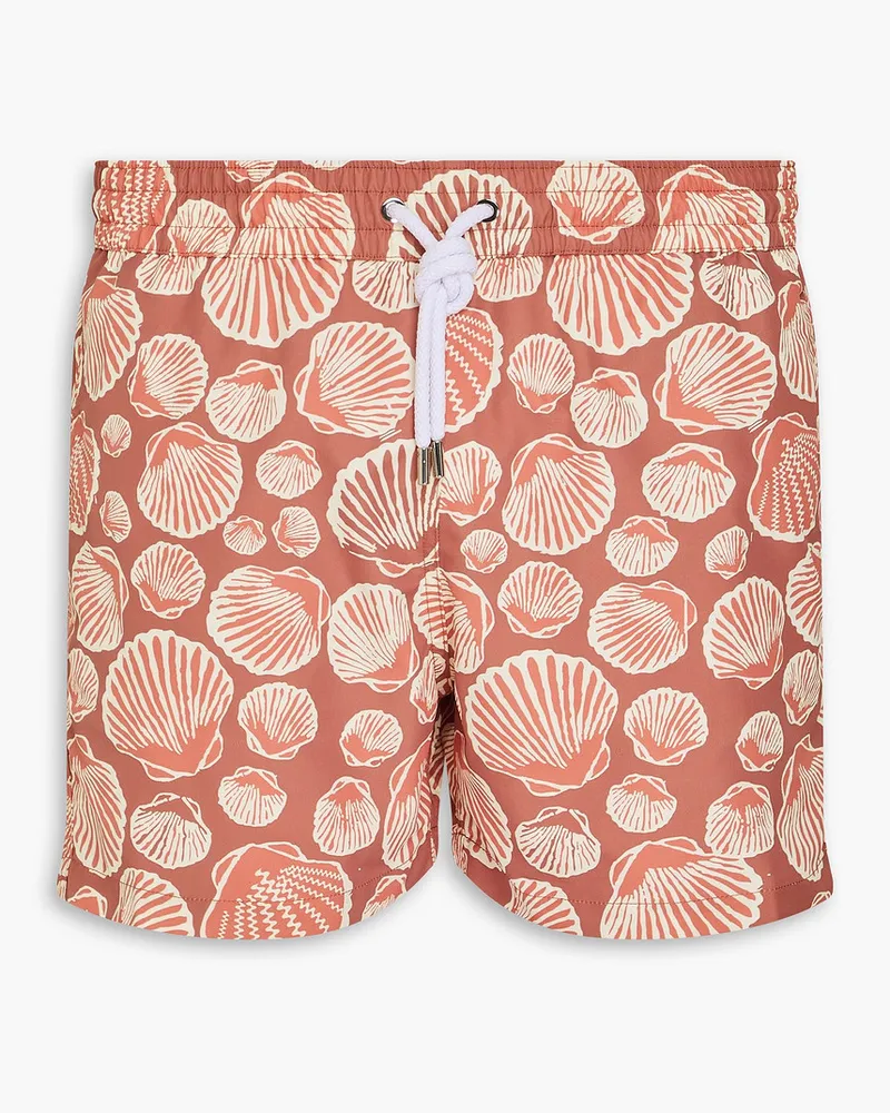Frescobol Carioca Kurze Badeshorts mit Print Pink