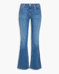 Paige Tief sitzende Bootcut-Jeans Blau