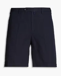 Slowear Incotex Chinoshorts aus einer Leinen-Baumwollmischung Blau