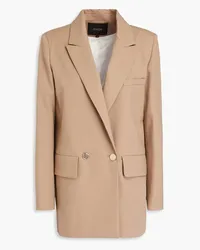 Maje Doppelreihiger Blazer aus Twill Neutral