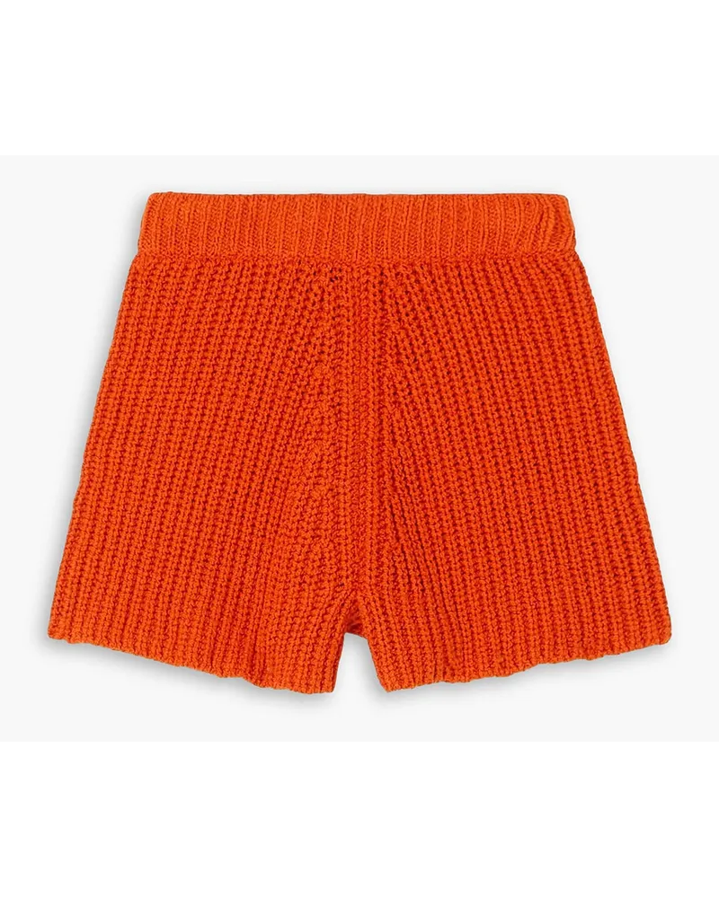 Alanui Palm Springs Shorts aus gerippter Baumwolle Orange