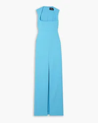 Solace London Sofia Robe aus Crêpe Blau