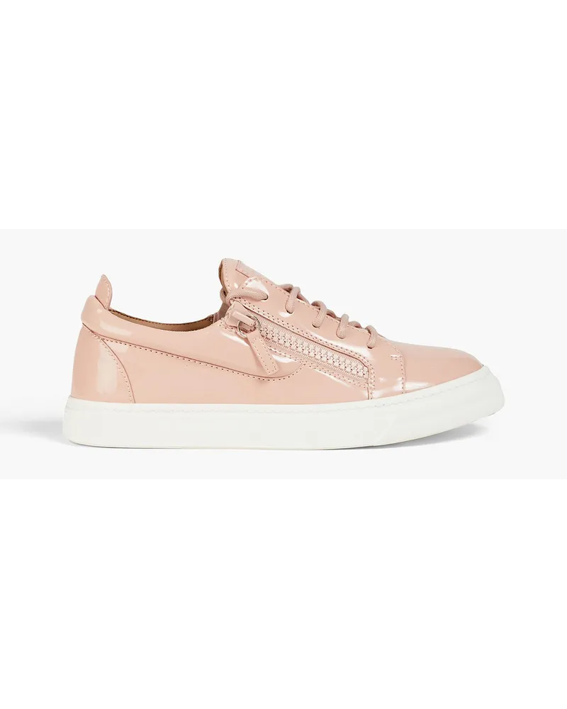 Giuseppe Zanotti Sneakers aus Lacklederimitat Pink