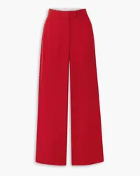 APIECE APART Alba Hose mit weitem Bein aus Crêpe Rot