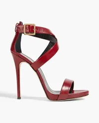 Giuseppe Zanotti Coline 110 Sandalen aus Leder Rot