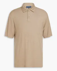 Frescobol Carioca Mello Poloshirt aus Leinen-Jersey Neutral