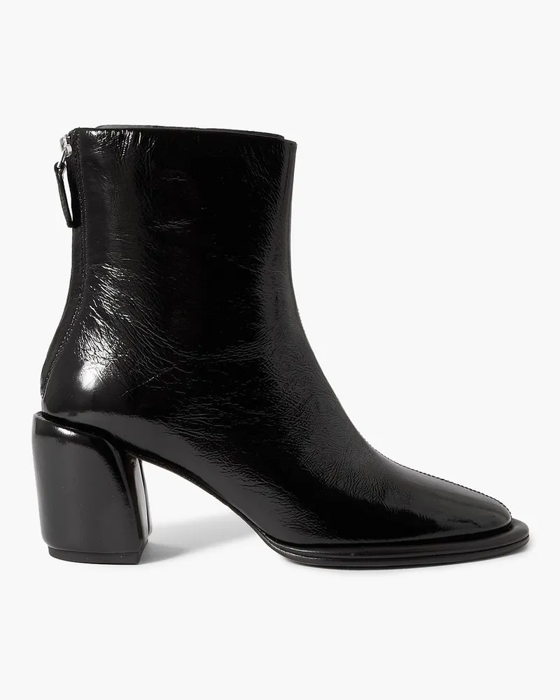 3.1 phillip lim Naomi Ankle Boots aus Glanzleder Schwarz