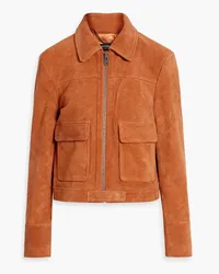 MUUBAA Jacke aus Veloursleder Orange