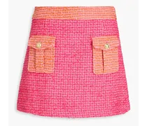 Rima cotton-blend two-tone bouclé-tweed mini skirt