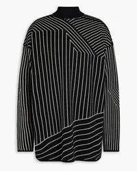 Rick Owens Wollpullover aus Jacquard-Strick Schwarz