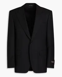 Canali Blazer aus Wolle Schwarz