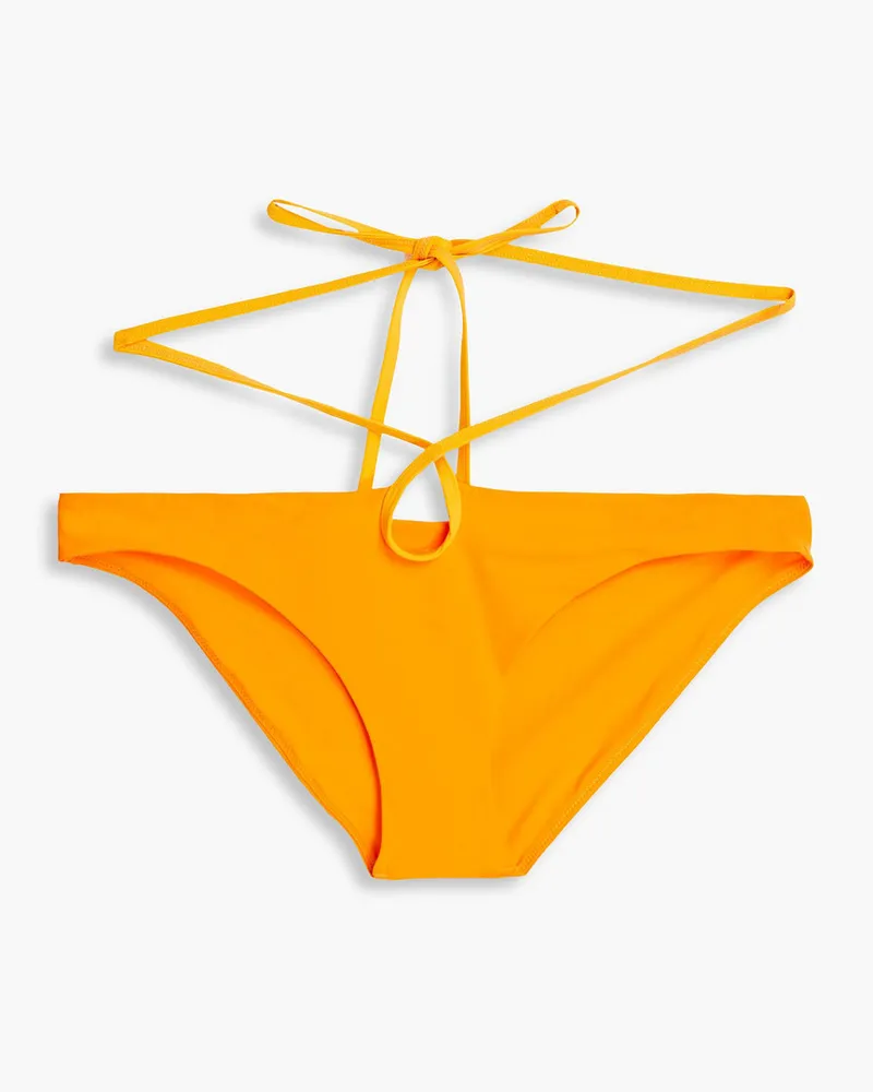 Christopher Esber Halbhohes Bikini-Höschen mit Schnürung Orange