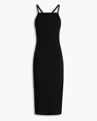 James Perse Midikleid aus Stretch-Jersey Schwarz