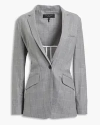 Rag & Bone Andre karierter Blazer aus Wolle Grau