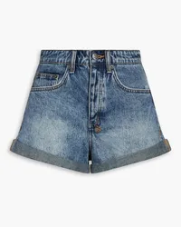 ksubi Jeansshorts inausgewaschener Optik Blau