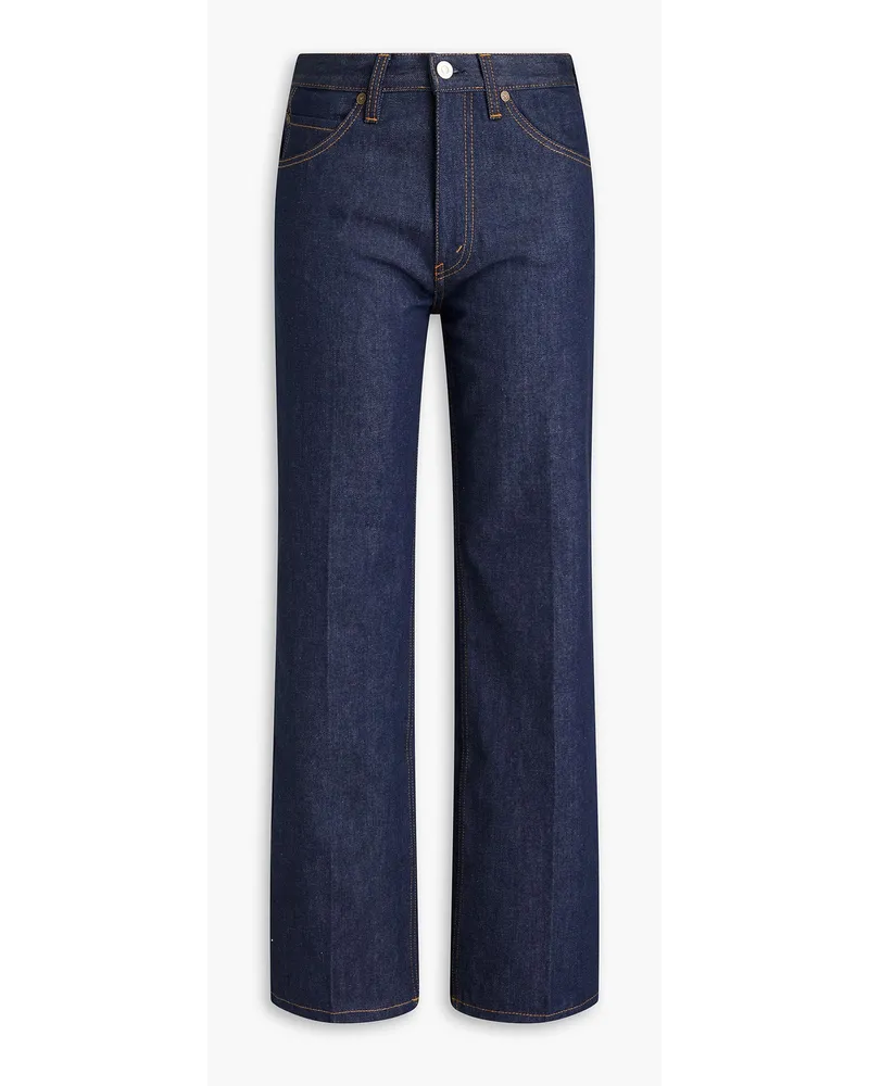 Victoria Beckham Grace hoch sitzende Jeans mit geradem Bein Blau