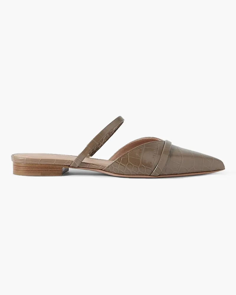 Malone Souliers Frankie Ballerinas aus Leder mit Krokodileffekt Neutral