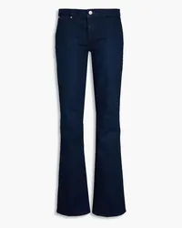 Paige Sloane halbhohe Bootcut-Jeans Blau