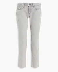 Rag & Bone Dre Boyfriend-Jeans mit niedriger Taille und schmalem Bein Grau