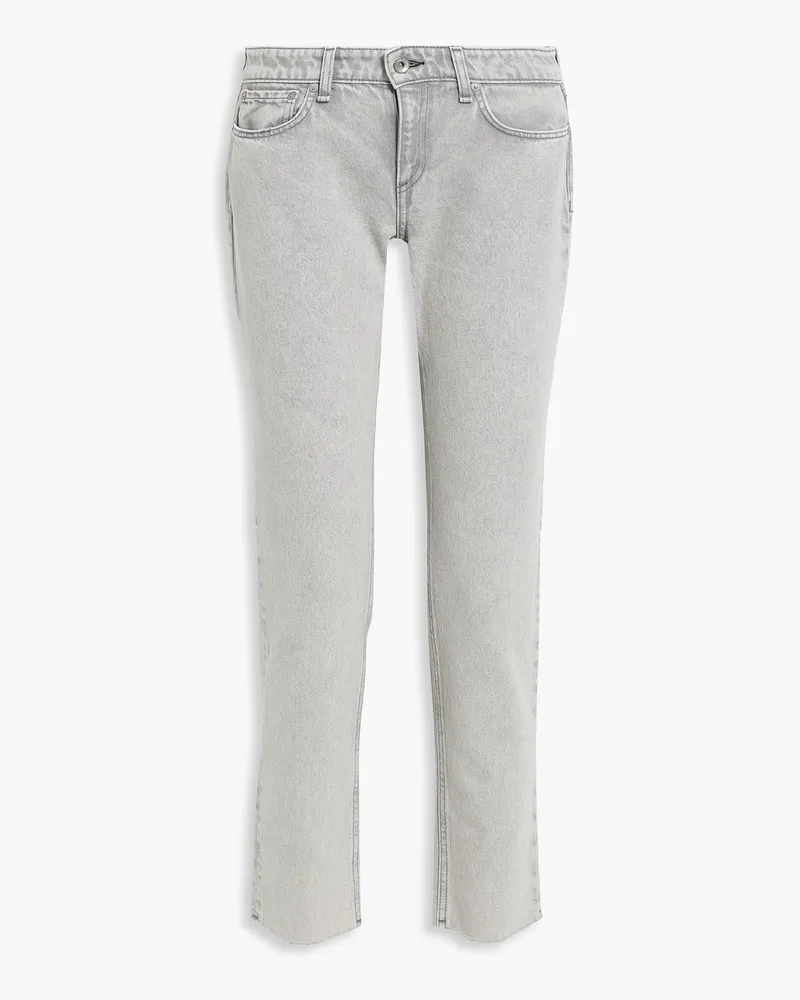 Rag & Bone Dre Boyfriend-Jeans mit niedriger Taille und schmalem Bein Grau