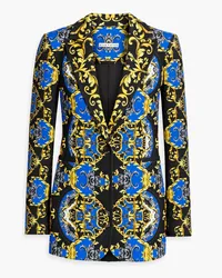 Alice + Olivia Alice OliviaBrean bedruckter Blazer aus Crêpe Blau