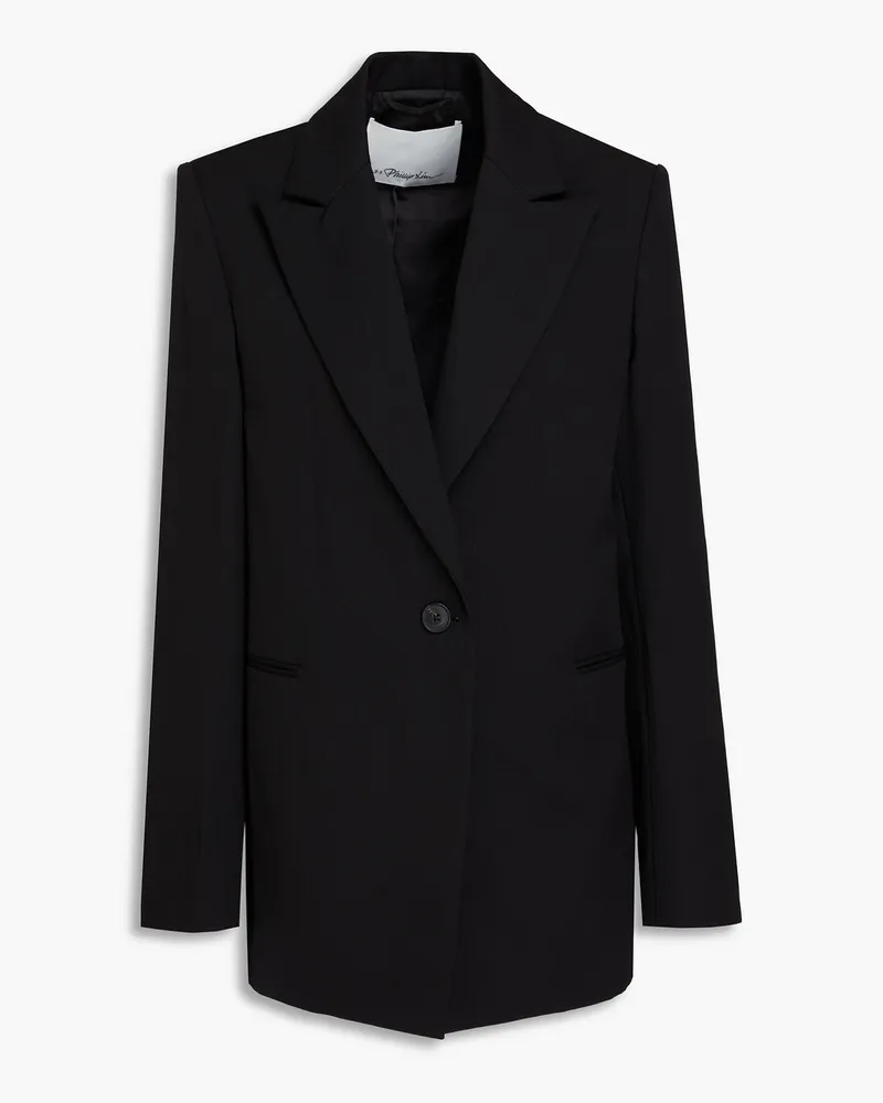 3.1 phillip lim Blazer aus Twill aus einer Wollmischung Schwarz