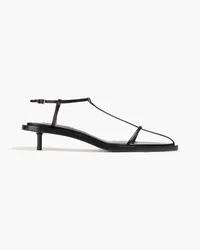 Jil Sander Sandalen aus Leder Schwarz