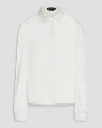 Alice + Olivia Alice OliviaRoanne silk-georgette shirt Weiß