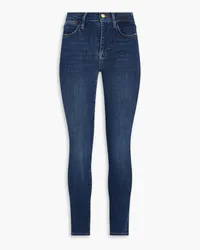 Frame Denim Le High Skinny hoch sitzende Skinny Jeans Blau