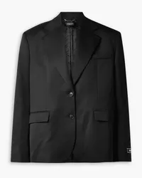 Versace Blazer aus Woll-Twill Schwarz