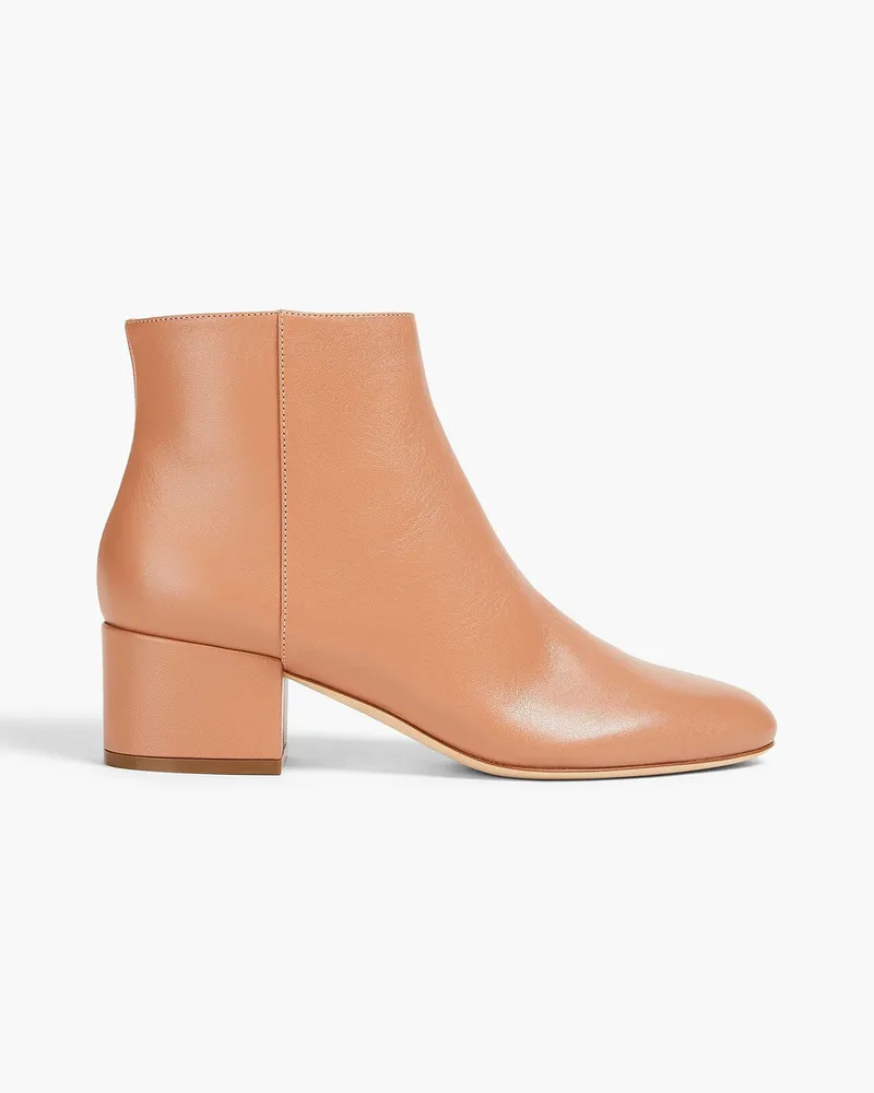 Sergio Rossi Nebbia Ankle Boots aus Leder Neutral