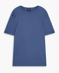 Giorgio Armani T-Shirt aus Kaschmir Blau