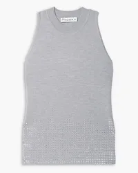 J.W.Anderson Tanktop aus Wolle mit Kristallen Grau