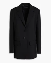 Alberta Ferretti Blazer aus Twill aus einer Wollmischung Schwarz