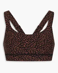 The Upside Leo Dance Sport-BH aus Stretch-Material mit Leopardenprint Animal-print