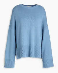 Autumn Cashmere Pullover aus Baumwolle Blau