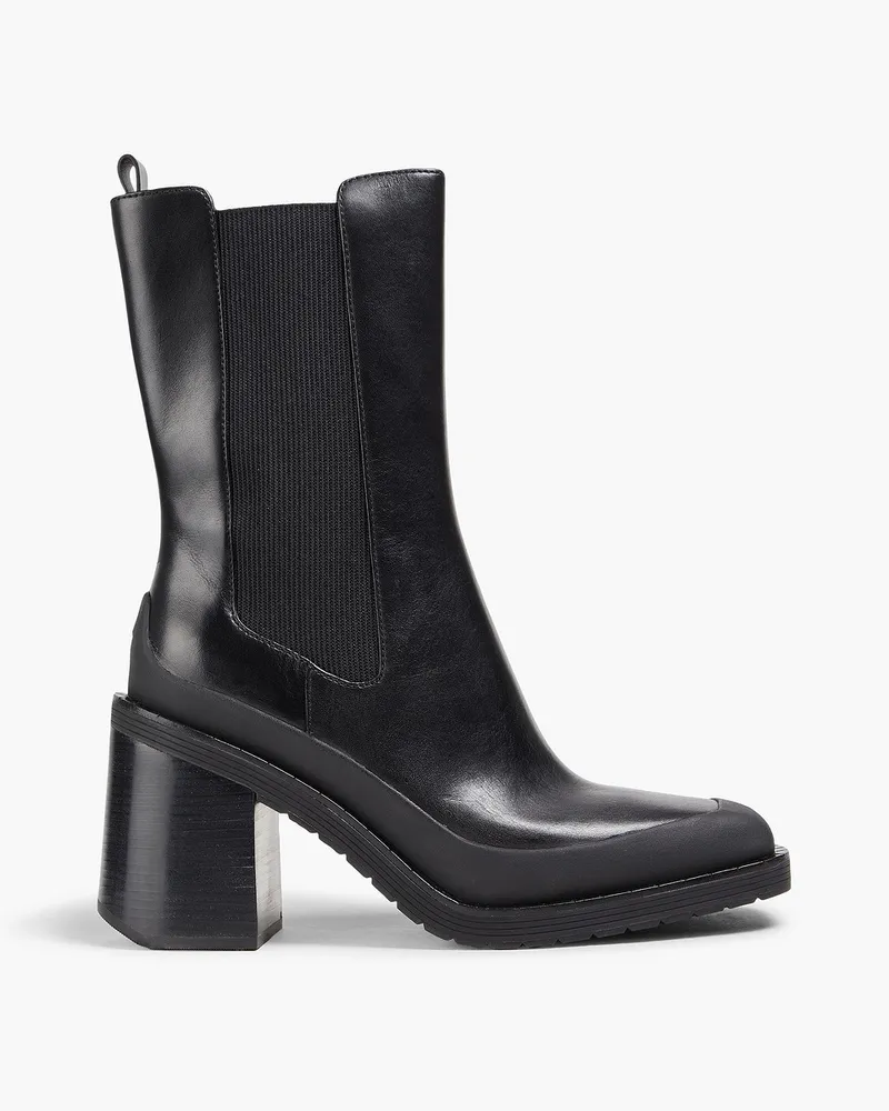 Tory Burch Expedition Chelsea Ankle Boots aus Leder Schwarz