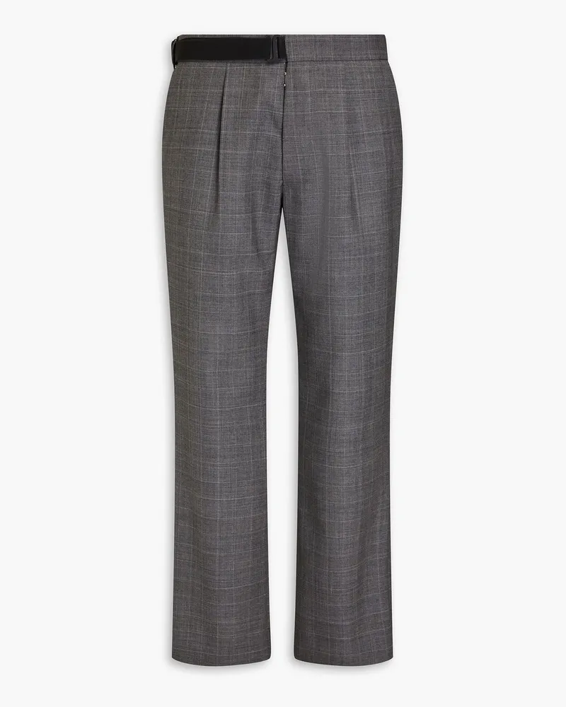 Maison Margiela Hose aus Wolle mit Glencheck-Muster Grau
