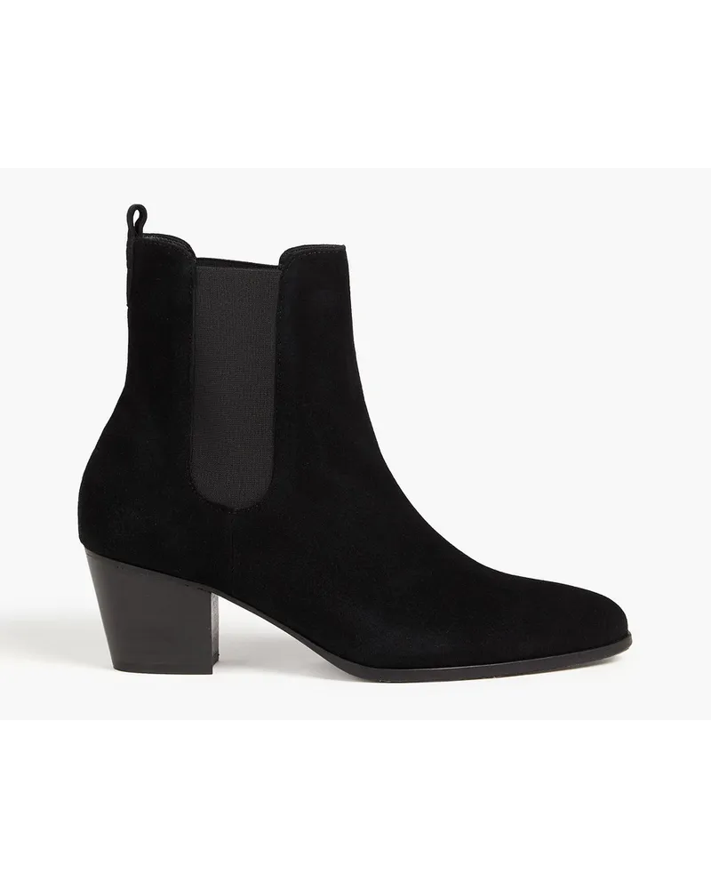 Claudie Pierlot Abbie Ankle Boots aus Veloursleder Schwarz