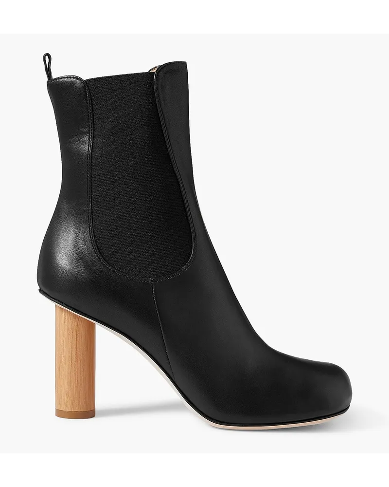 A.W.A.K.E. Ariana Ankle Boots aus Leder Schwarz