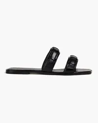 Elleme Sandalen aus Leder Schwarz