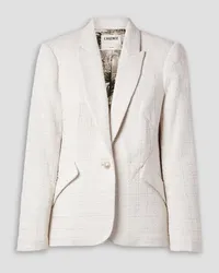 L'Agence Chamberlain Blazer aus Bouclé Weiß