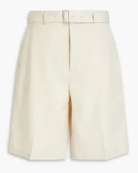 Jil Sander Shorts aus Woll-Twill Weiß