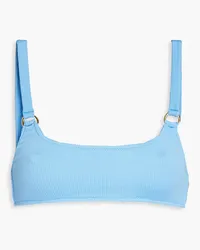 Melissa Odabash Bari geripptes Bikini-Oberteil Blau