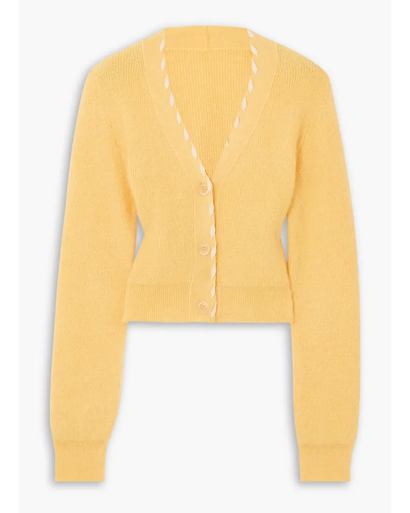 Jacquemus Lazo Cardigan aus Strick Gelb