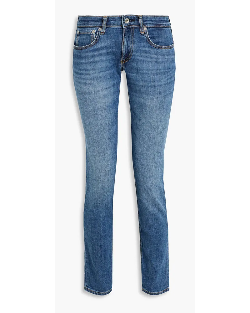 Rag & Bone Dre Boyfriend-Jeans Blau