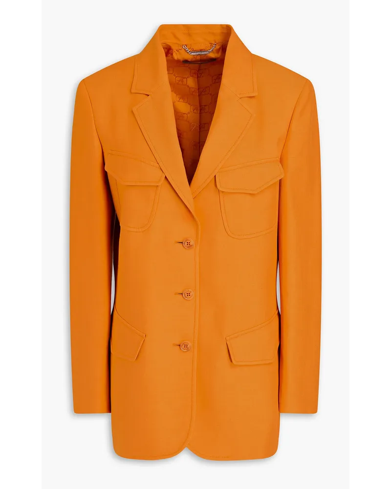 Alberta Ferretti Blazer Aus Twill Orange