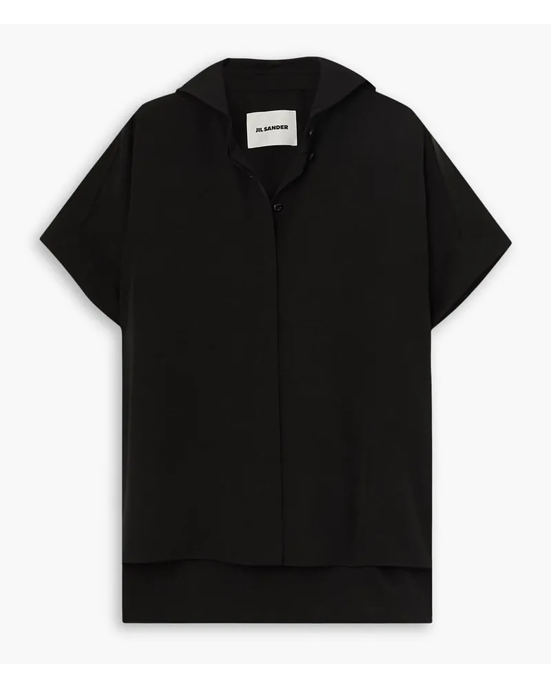 Jil Sander Bluse aus Crêpe Schwarz