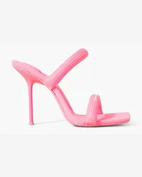 Alexander Wang Julie Mules aus Webband mit Logoprint Pink